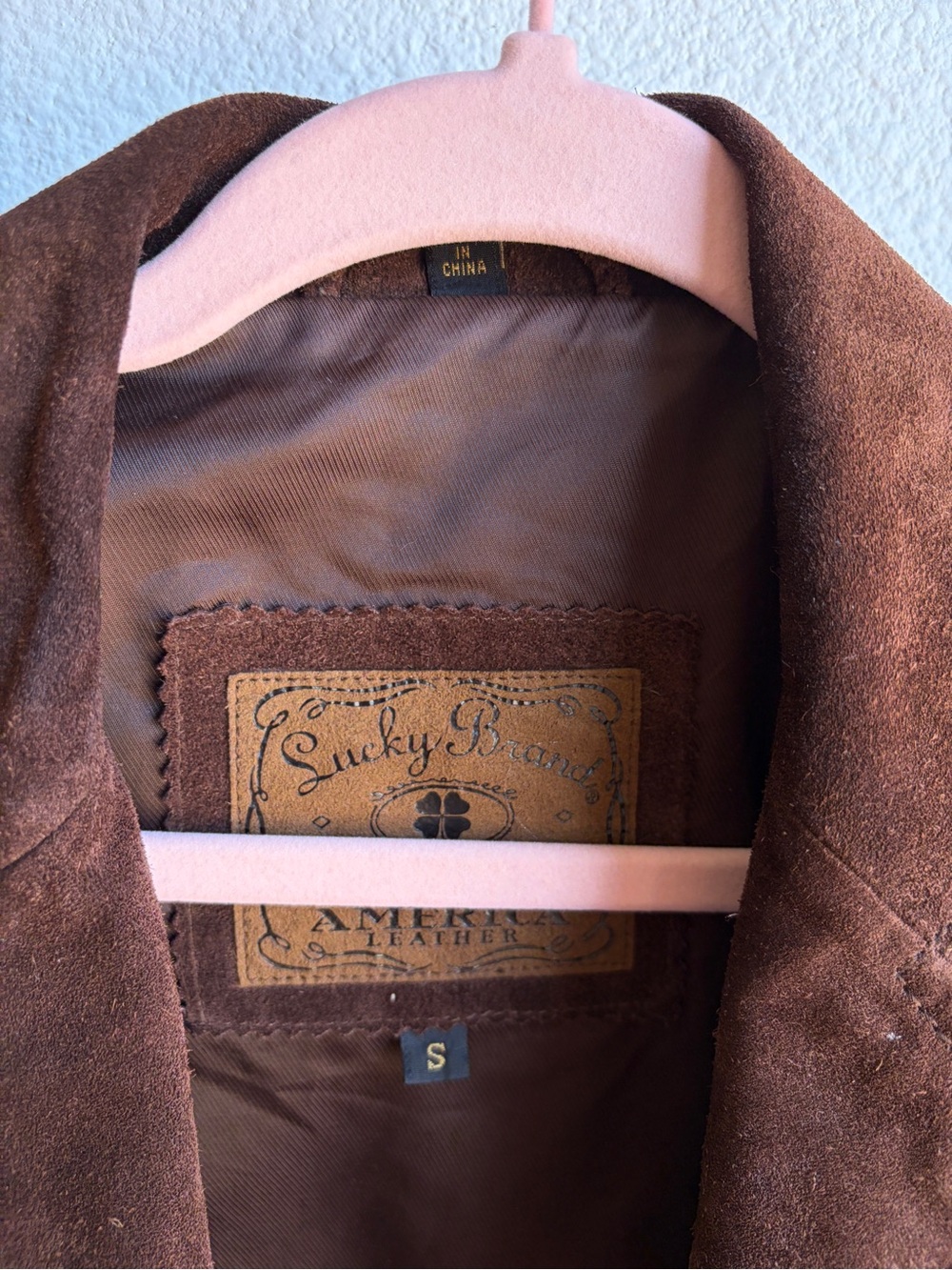Y2K Chocolate Brown Suede Fringe Jacket Small - Picture 7 of 8